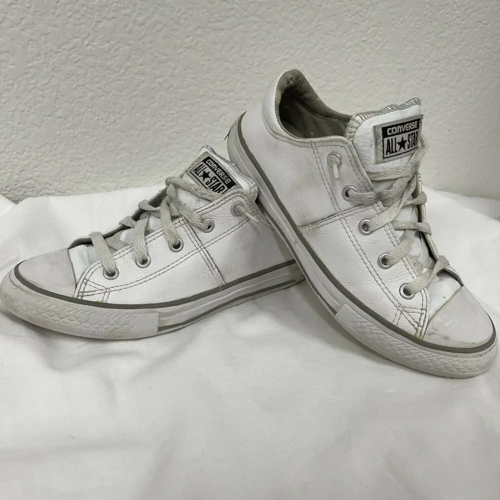 Converse All Star White Leather Low Sneaker Junior